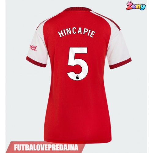 Lacne Ženy Futbalové dres Arsenal Piero Hincapie #5 2026-27 Krátky Rukáv - Domáci